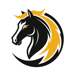 Elegant Horse Mascot Logo for Branding