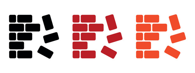 Simple Under Construction Icon Vector Illustration. Flat Design Symbol for Website Maintenance, Page Error, Development, and Warning Signs.