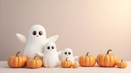 Orange pumpkin jack-o-lantern with a scary face is an isolated Halloween decoration for the autumn holiday season