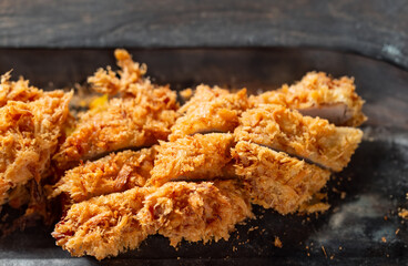 pork cutlet on a plate