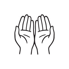 black and white hands