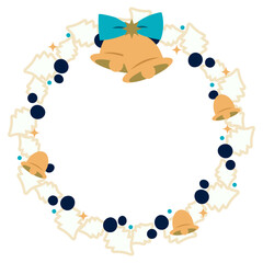 クリスマスリースのイラスト