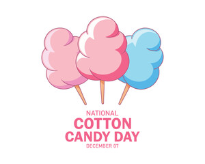 Colorful Cotton Candy Delight A Sweet Celebration for National Cotton Candy Day, Easter, and Childrens Day