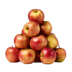 A pile of apples is stacked on top of each other