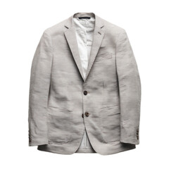 A man's jacket is shown in a white background