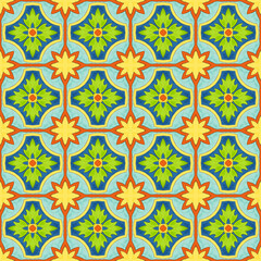 Boho ornament. seamless tribal traditional ethnic majolica pattern for textiles, rugs, wallpaper