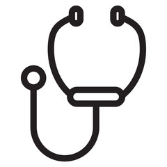 Stethoscope Medical Tool. doctor's diagnostic heart examination.  medical equipment stethoscope. signify diagnostic healthcare
