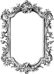 Vintage Ornate Frame SVG Bundle, Baroque Decorative Border PNG, Antique Frame Clipart for Invitations and Crafts