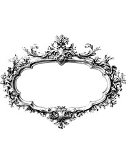 Vintage Ornate Frame SVG Bundle, Baroque Decorative Border PNG, Antique Frame Clipart for Invitations and Crafts