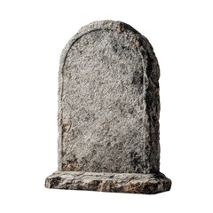 A stone monument with a small arch on top