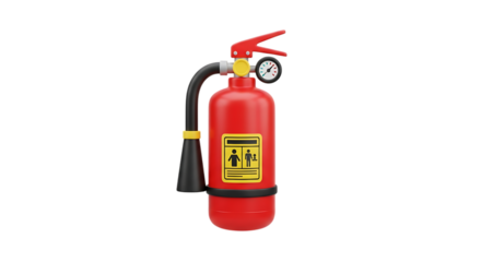 A single red fire extinguisher on a black background is visible video 4k