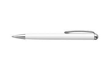 Elegant white pen on black background perfect for writing or drawing