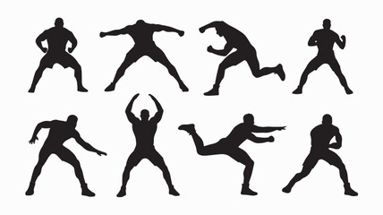 Poses silhouette Sports Wrestling
