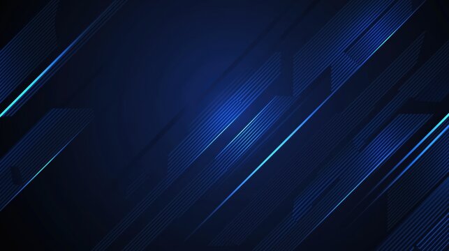 Abstract Blue Geometric Background