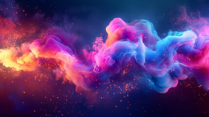 chemical reaction forming a heart shape, symbolizing the love of discovery, curiosity, and passion for science in a visually striking scene.