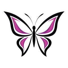 Decorative Flying Butterfly Vector Design