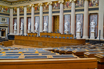 Historic boardroom of the Austrian parliament