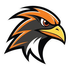 Obraz premium Modern Abstract Eagle or Falcon Head Symbol