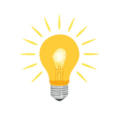 glowing light bulb vector illustrations representing ideas, innovation, and creativity. Perfect for concept design, technology, business presentations, startup visuals, and educational projects.