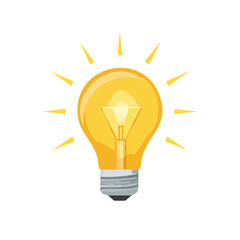 glowing light bulb vector illustrations representing ideas, innovation, and creativity. Perfect for concept design, technology, business presentations, startup visuals, and educational projects.