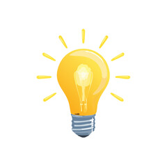 glowing light bulb vector illustrations representing ideas, innovation, and creativity. Perfect for concept design, technology, business presentations, startup visuals, and educational projects.