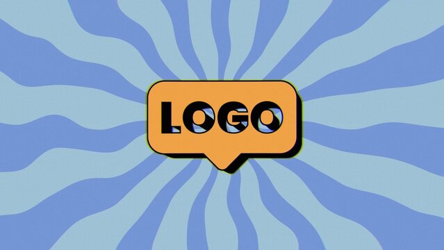 Hippy Retro Wobbly Logo Reveal
