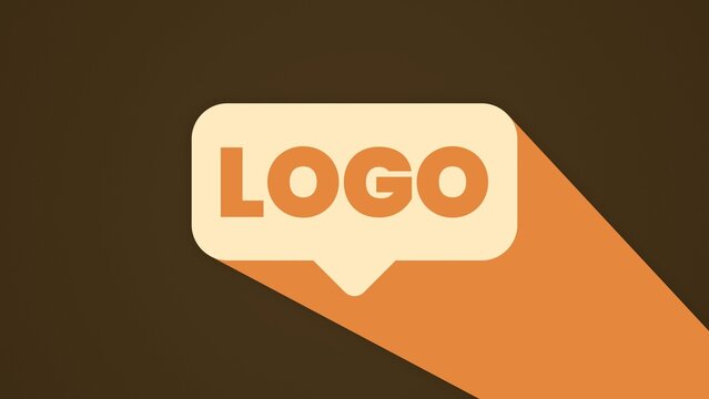 Retro Long Shadow Logo Reveal