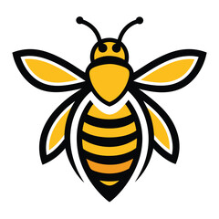 Modern Bee Icon for Branding &ndash; EPS Vector Download
