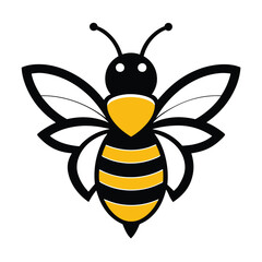 Bee Symbol Logo Vector – Editable EPS File