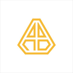 Luxury AB Letter Logo – Golden Twisted Cord Emblem for High-End Identity.