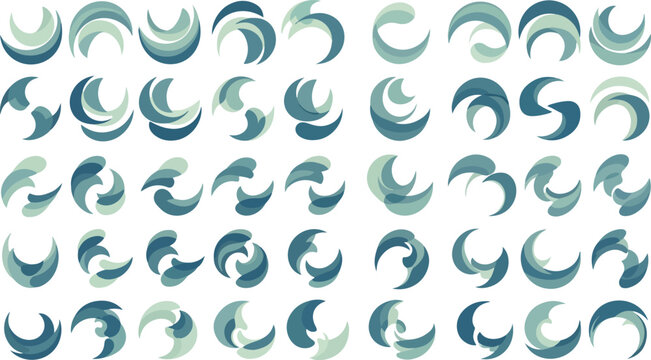 Organic Swirl and Dynamic Curve Icons