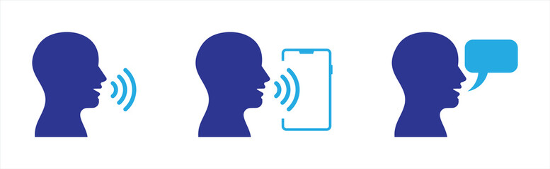 Voice Communication Icon Set