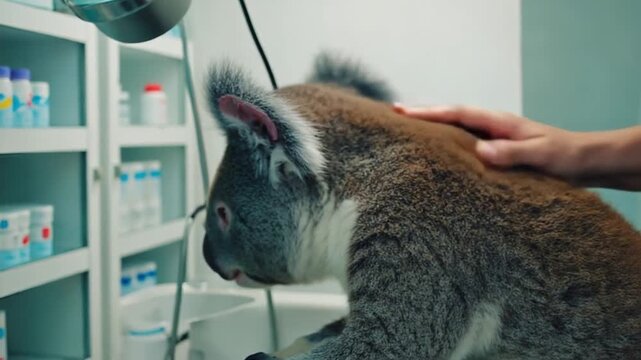 Koala at a vet.