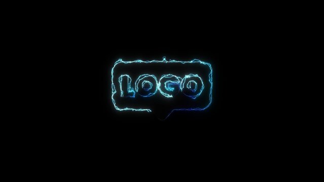 Lightning Zap Shocking Current Logo Reveal