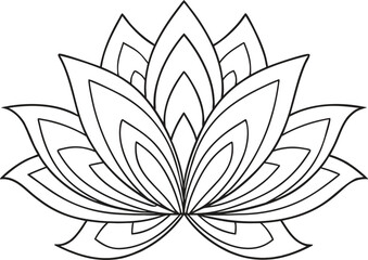 Minimal Floral Line Art Design. Elegant Flower Line Illustration. Modern Botanical Line Artwork. Simple Floral Outline Design. Minimal Botanical Line Drawing. Elegant Flower Outline Illustration