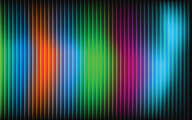 Abstract vibrant vertical stripes of color with smooth blurring and light effects illustration