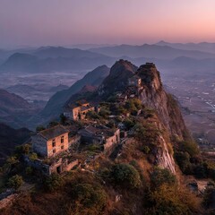 MountainTopRuinsAtDusk