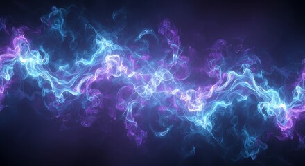 Abstract Blue Purple Energy Flow.