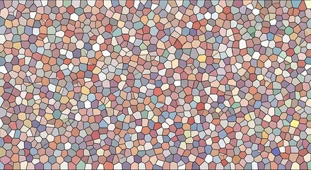 Fototapeta premium Mosaic Tiles: An abstract mosaic of colored tiles creating a pattern. Each tile contributes to a harmonious and intricate design.