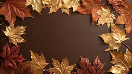 autumn leaves frame