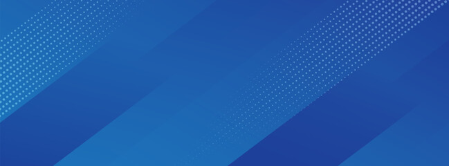 Abstract banner design with blue geometric background. Blue banner background. Vector abstract graphic design banner pattern background template