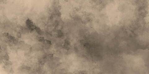 Watercolor background of coffee bombs or dust particles,Yellow fog and mist effect on black background. Pastel pink watercolor background, cloudy stains used as wallpaper, cover, presentation design .