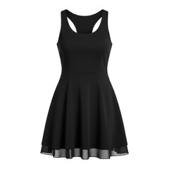 Sleek silhouette dress with elegant lines for fashion promotion and style statement