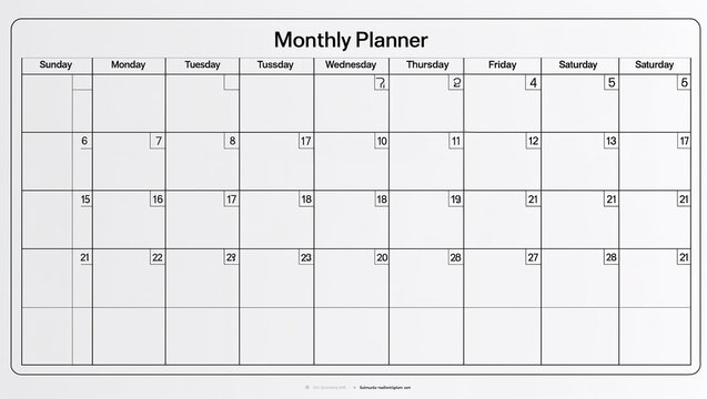 Colorful weekly meal planner with grocery list and food icons - Powered by Adobe