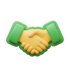 Handshake icon on Transparent Background