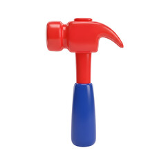Cartoon Hammer Toy with Transparent Background