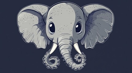 hand drawn elephant
