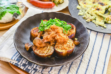 焼きなすのおろしポン酢がけ