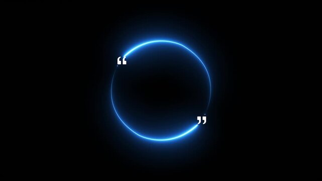 Seamless loop animation speech neon color concept on the transparent background. Empty copy space. Motion graphics of empty shape idea. 4k video animation.