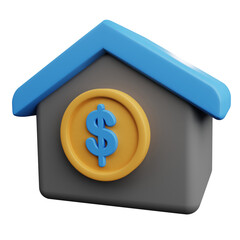 house with dollar sign
